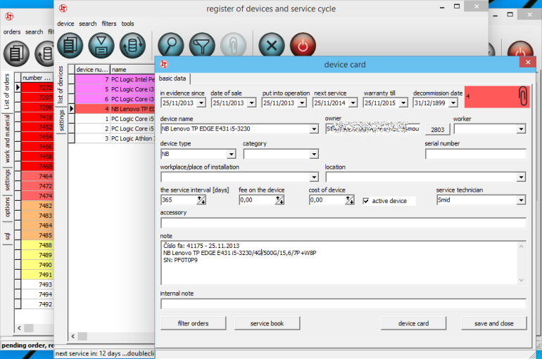 device module in device evidence