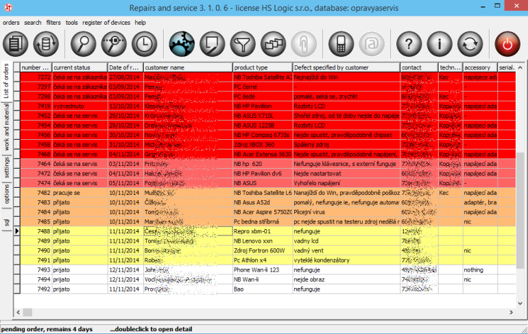 main program window