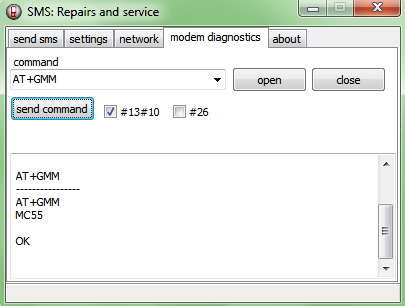 modem diagnostics